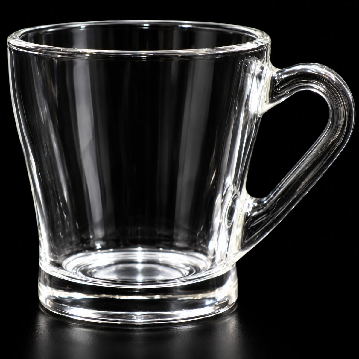 M-203 glass mug close-up