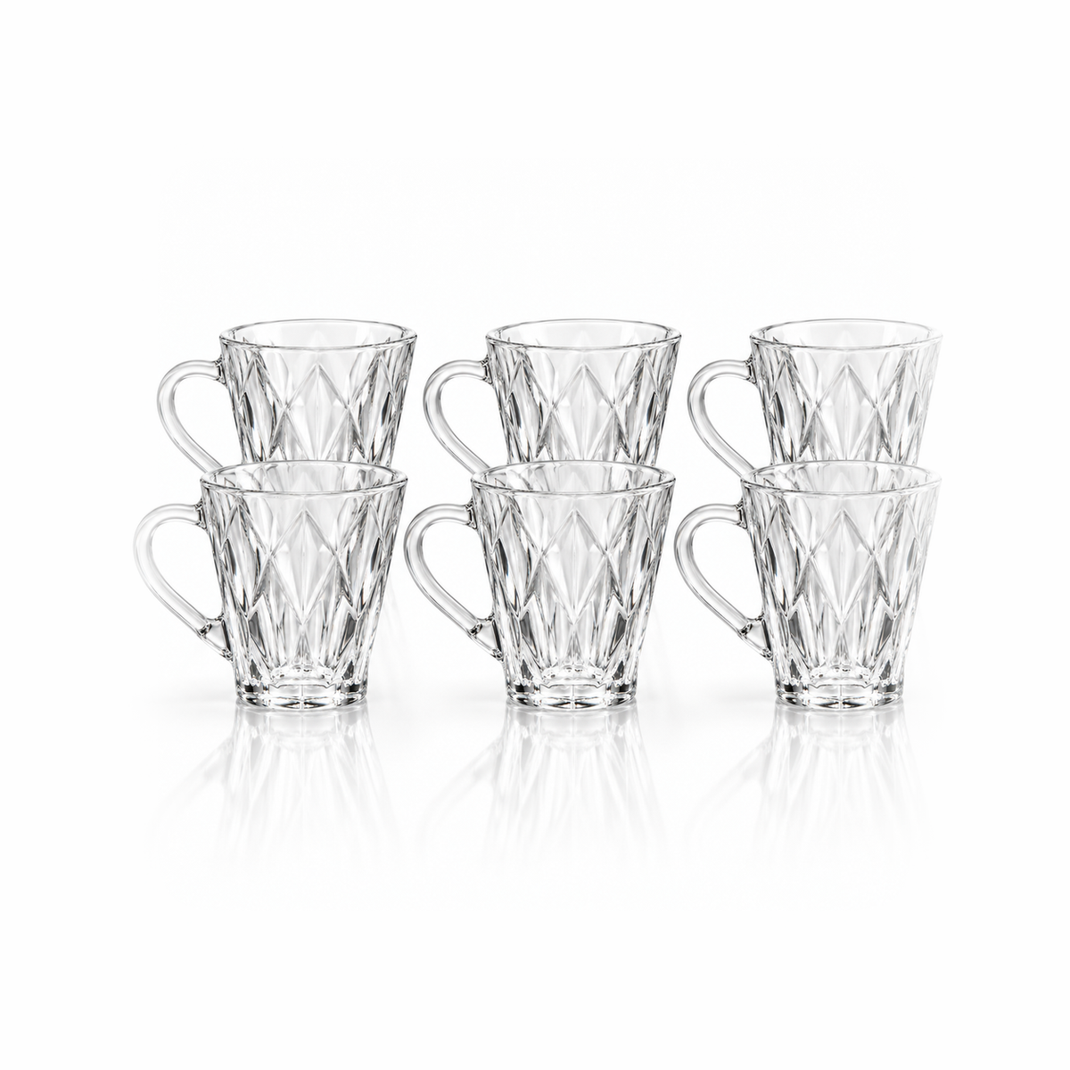 M-204 glass mug set of 6