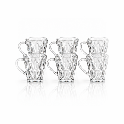 M-204 glass mug set of 6