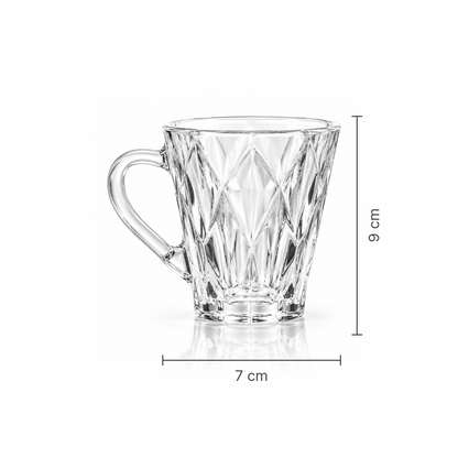M-204 glass mug dimensions 7 x 9 cm