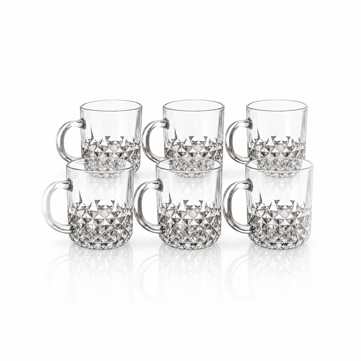 M-207 glass mug set of 6