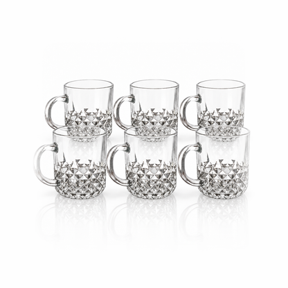 M-207 glass mug set of 6