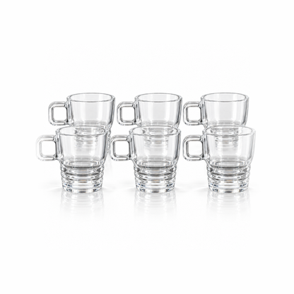M-209 glass mug set of 6