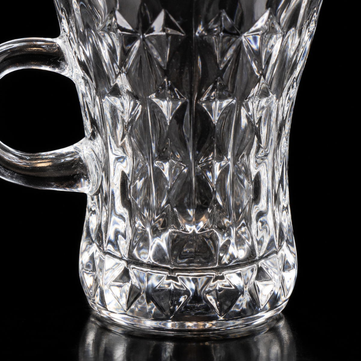M-210 cut glass close-up