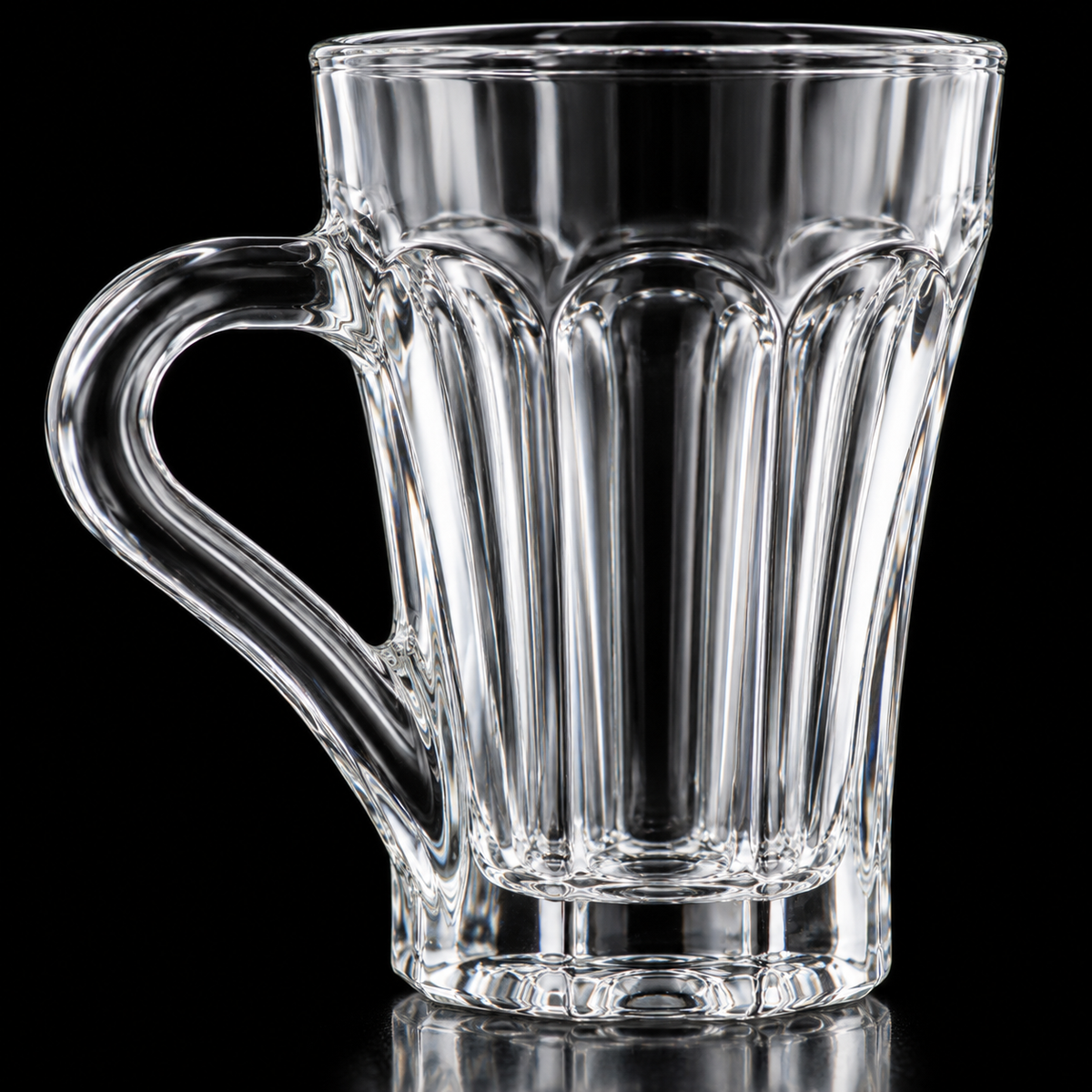M-211 paneled glass close-up