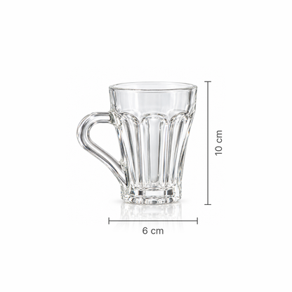 M-211 glass mug dimensions 6 x 10 cm