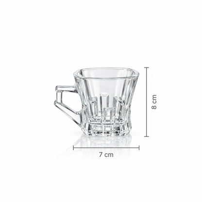 M-212 glass cup dimensions 7 x 8 cm