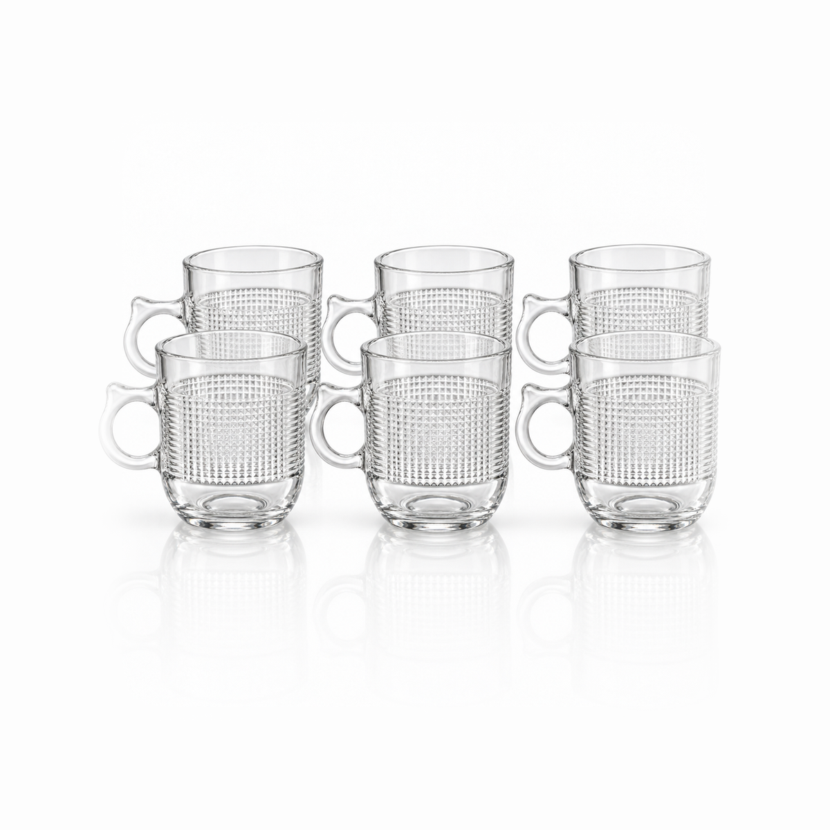 M-215 glass mug set of 6