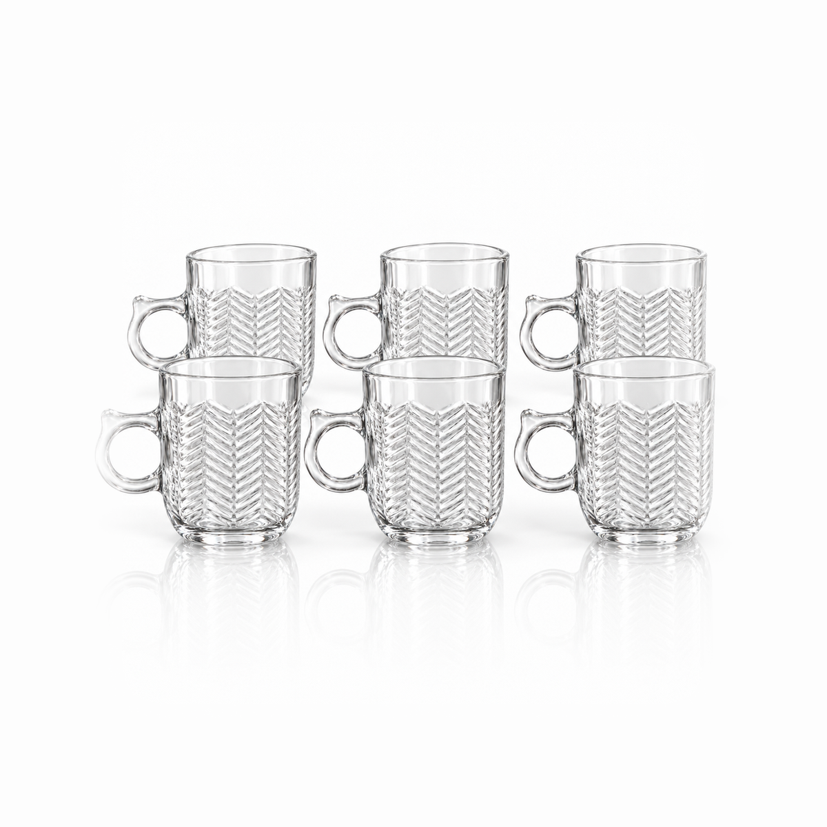 M-216 glass mug set of 6