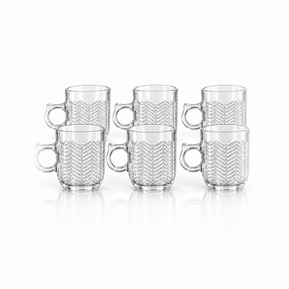 M-216 glass mug set of 6