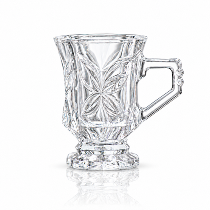Crystal footed tea mug