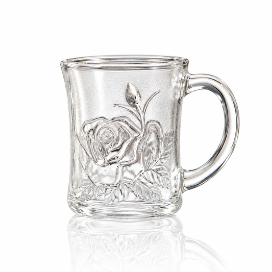 Rose Glass Mug