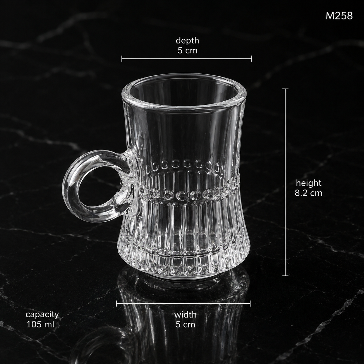 M258 white background mug