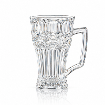 Arch cut glass tea mug 250 ml on white