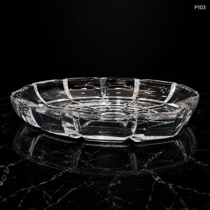 P103 crystal serving fruit plate dark luxury hero