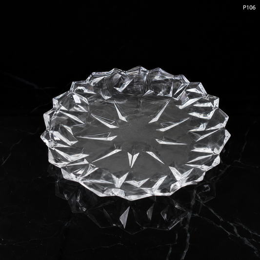 P106 crystal serving fruit plate dark luxury hero