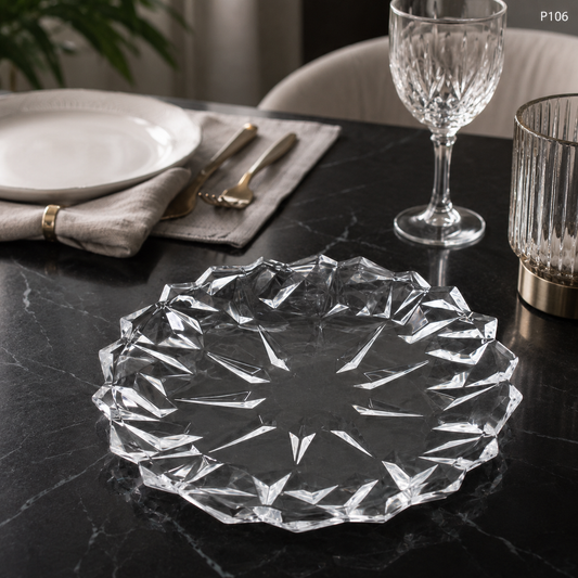 P106 crystal serving fruit plate lifestyle