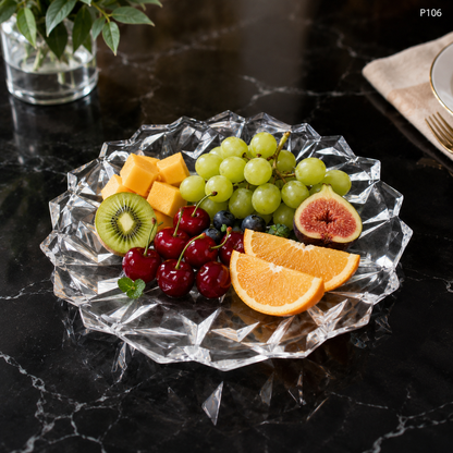 P106 crystal serving fruit plate fruit serving use