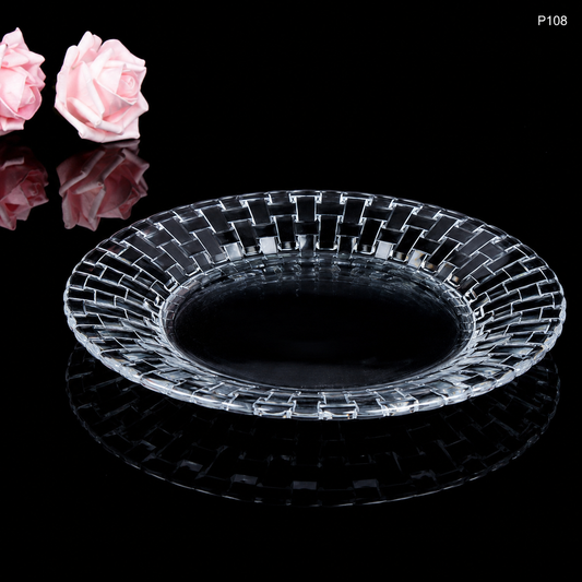 P108 crystal serving fruit plate dark luxury hero