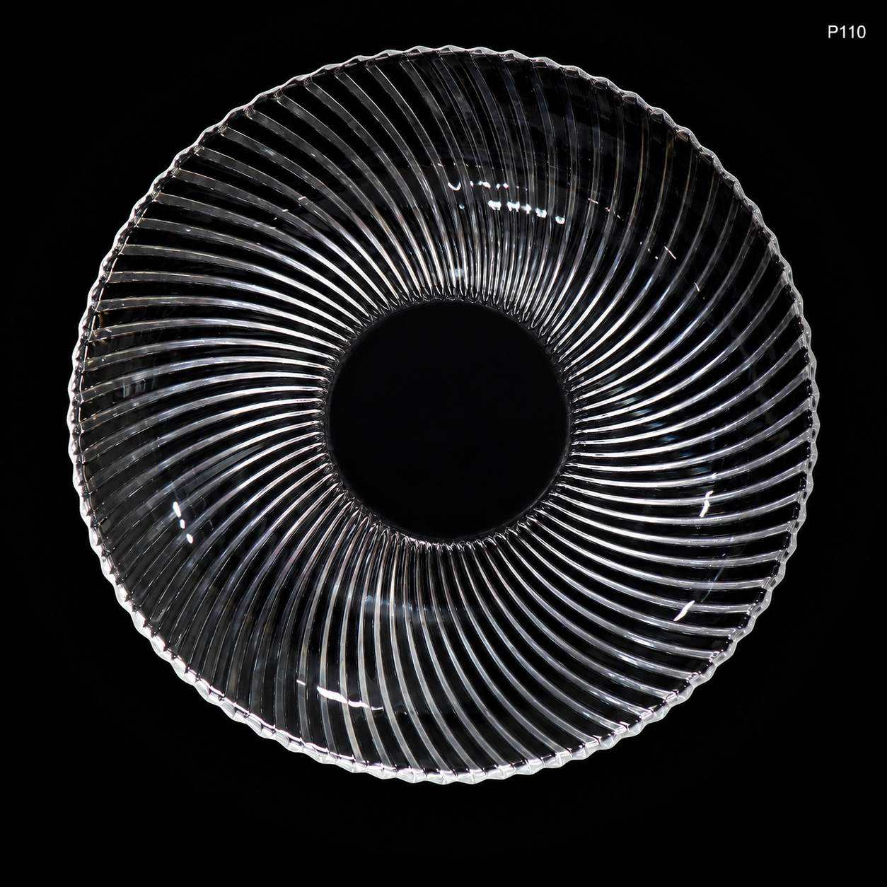 P110 dark luxury hero serving plate
