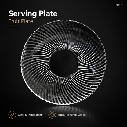 P110 serving plate features