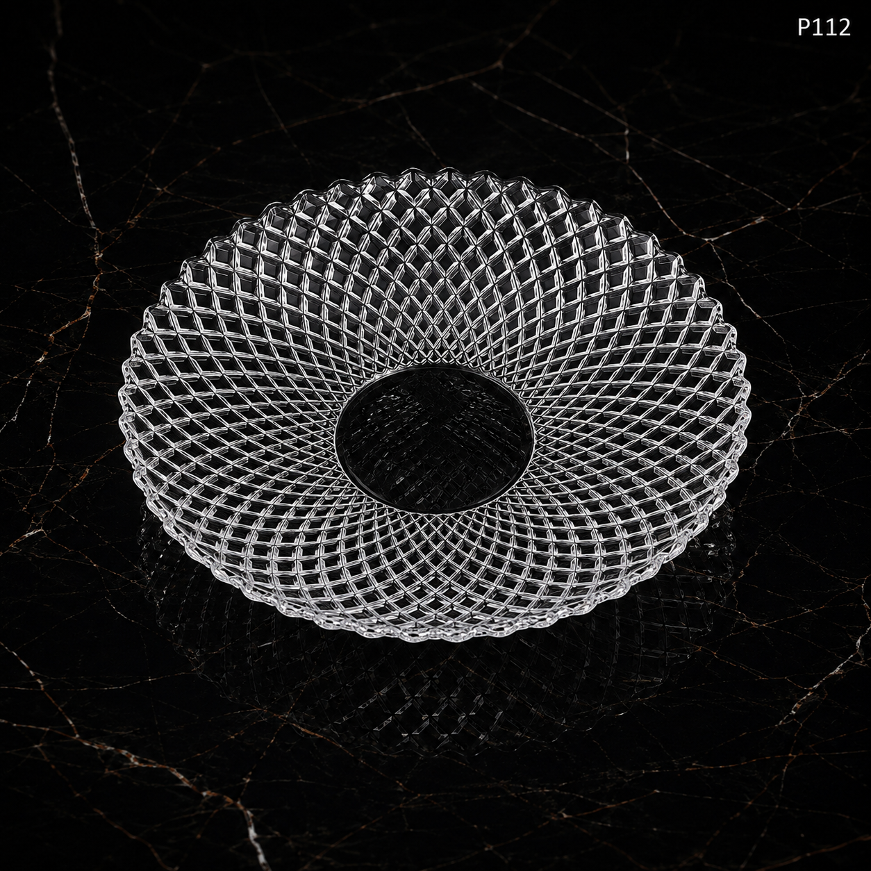 P112 top-down crystal plate view