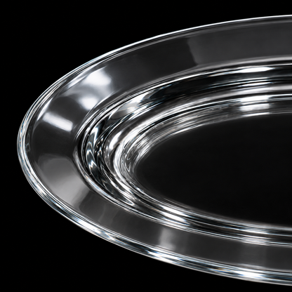 P-117 glass rim close-up