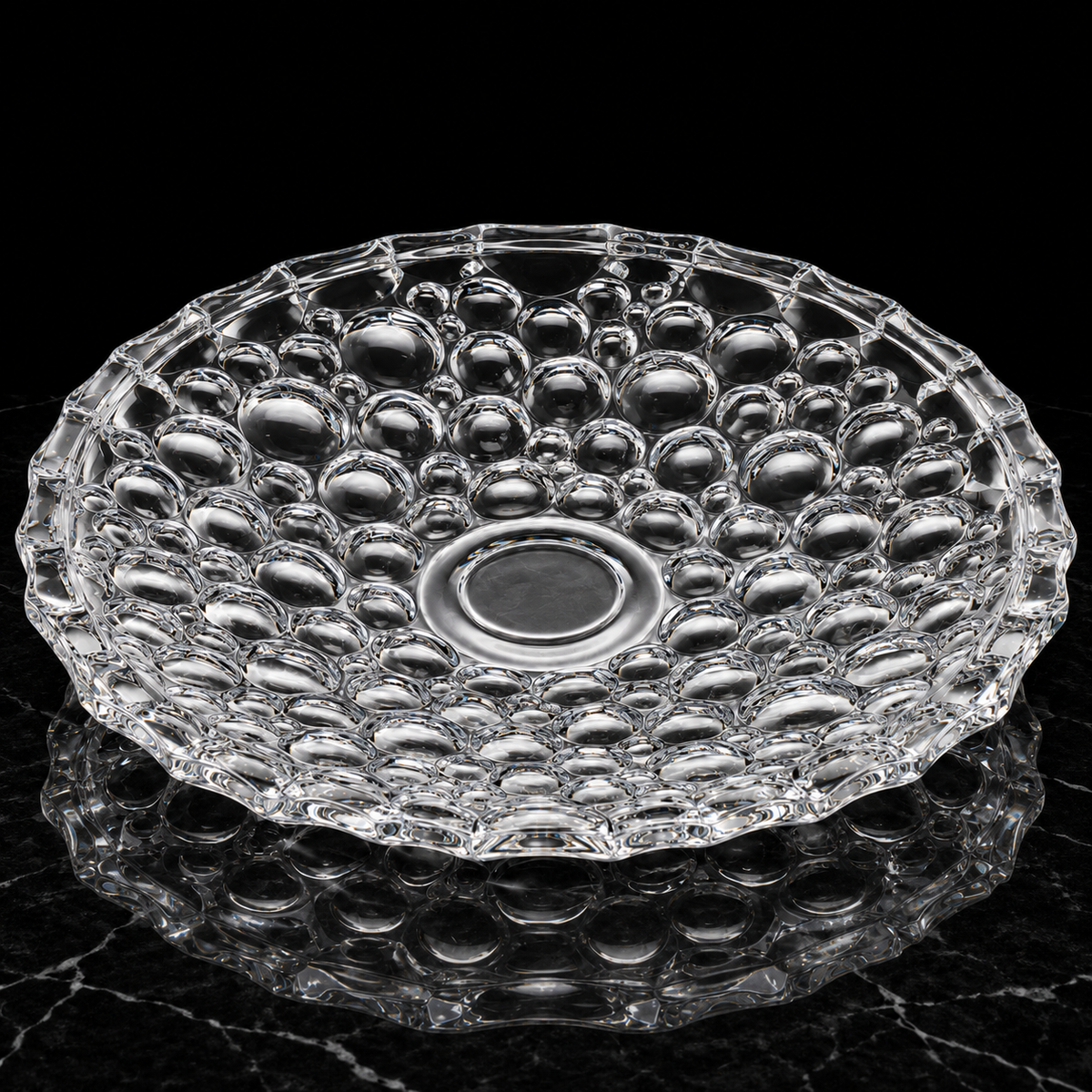 Serving Plate on black marble