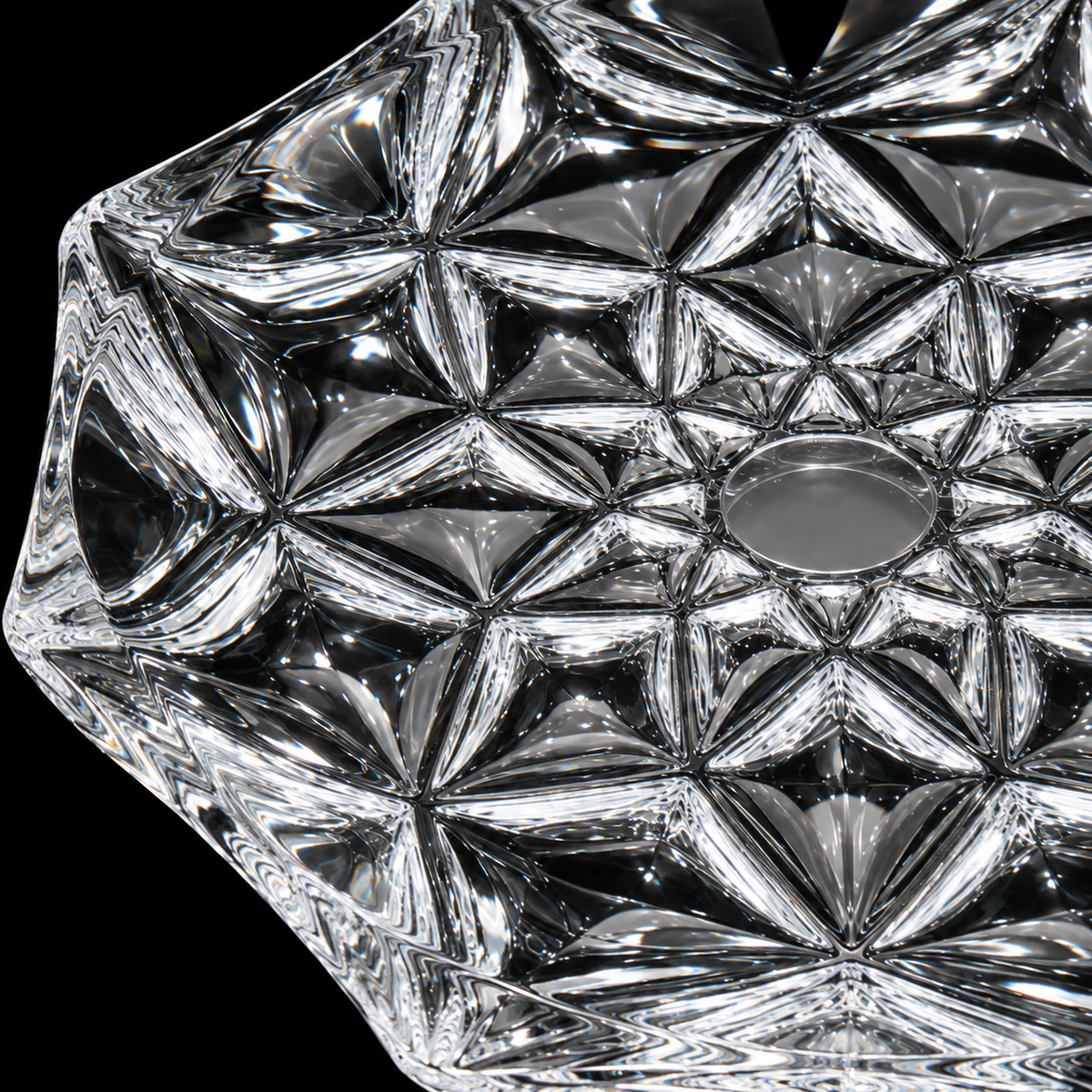 P-206 star facet crystal detail close-up