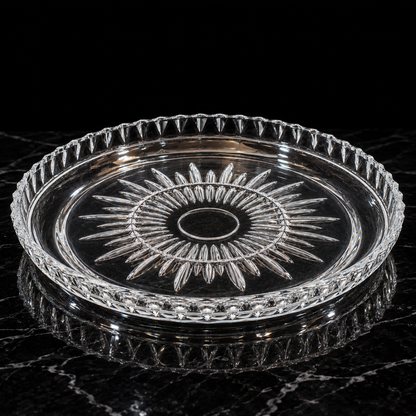 Serving Plate on black marble