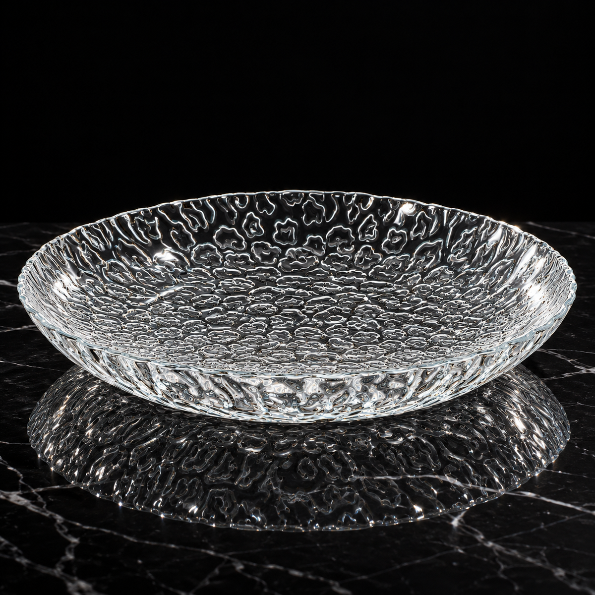 Serving Plate on black marble