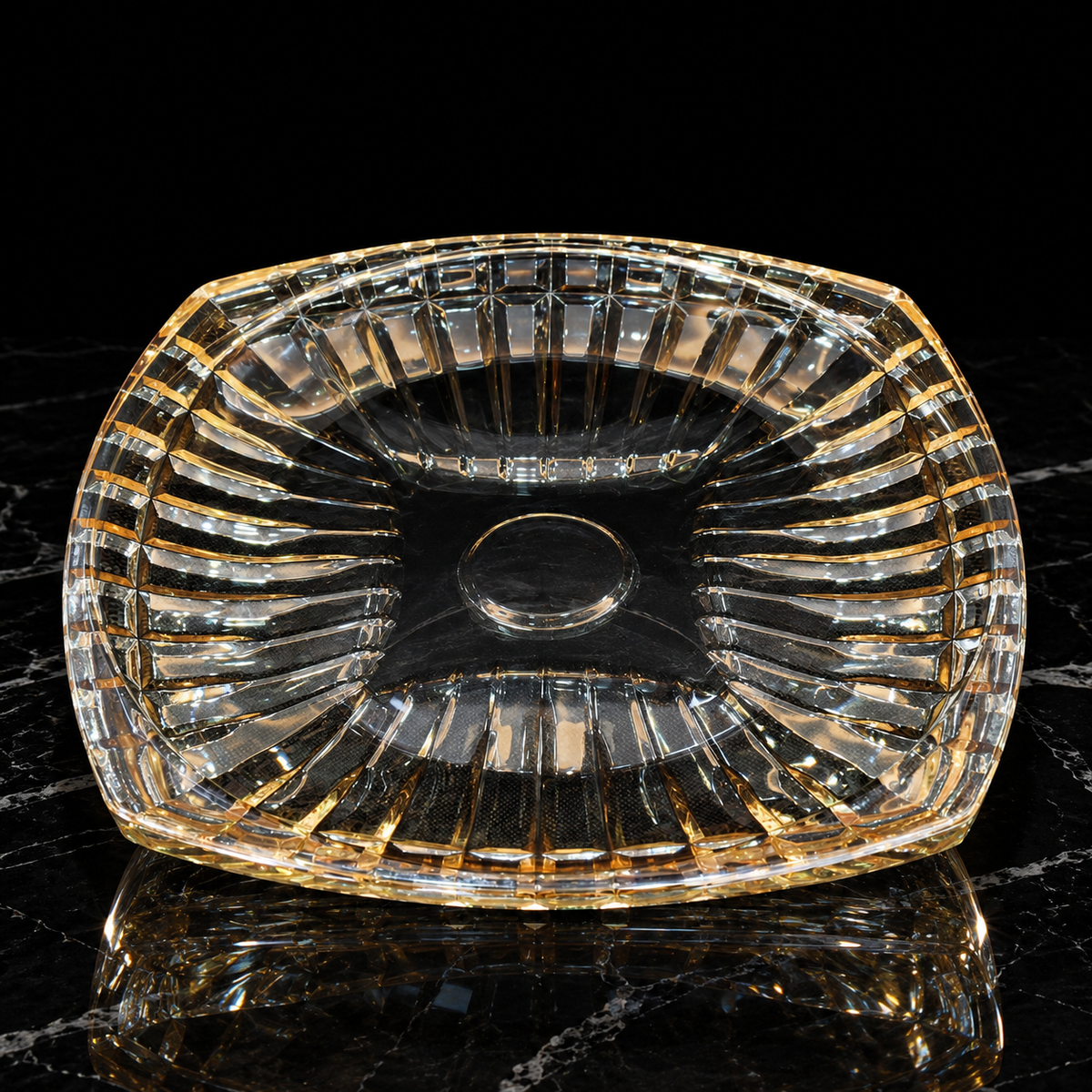 Serving Plate on black marble
