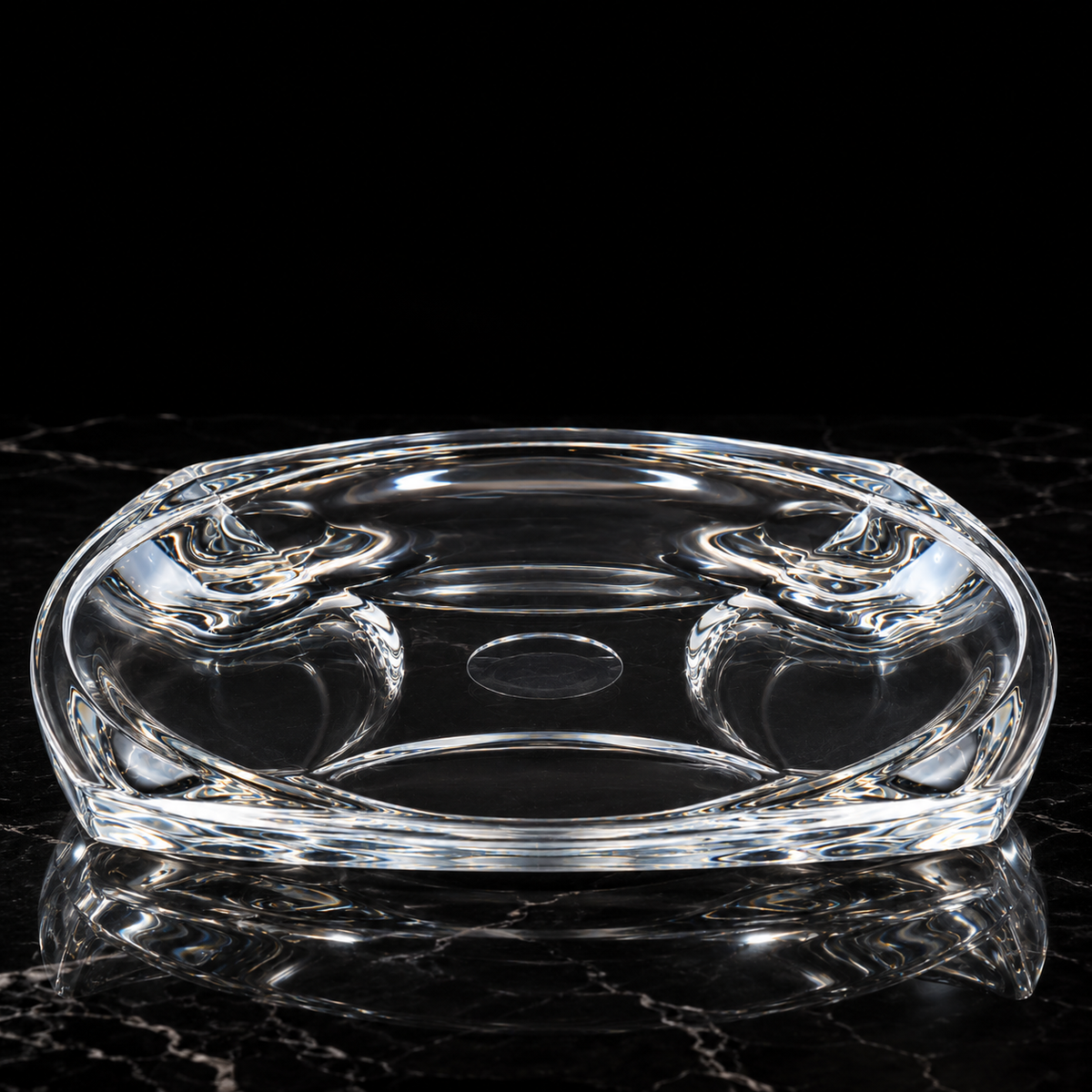 Serving Plate on black marble