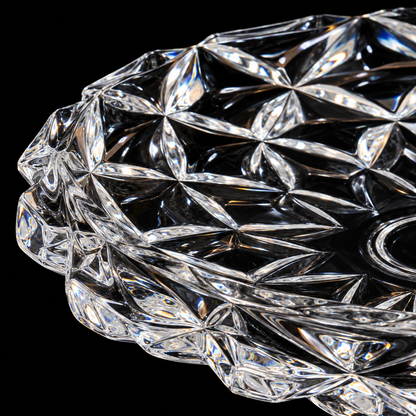 Crystal Serving Plate detail