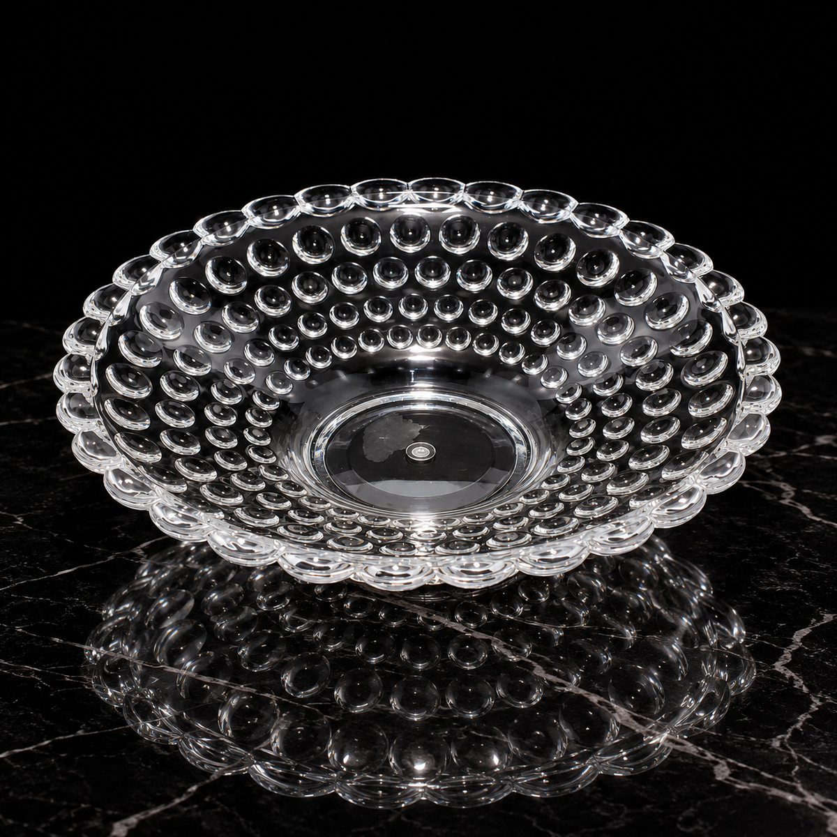 Serving Plate on black marble