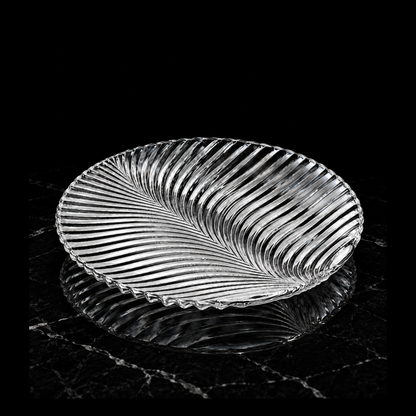 P-502 crystal plate on black marble