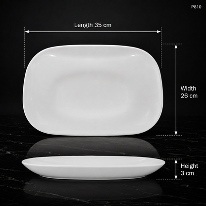 P810 serving platter with food
