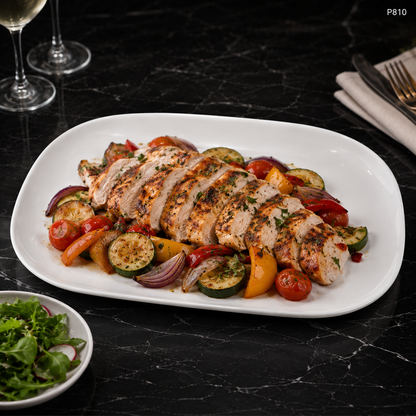 P810 ceramic serving platter features