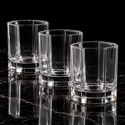 Old Fashioned Glass on black marble