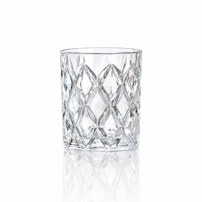 T108 dark luxury hero old fashioned lowball glass set of 6