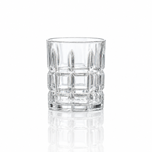 T109 dark luxury hero old fashioned lowball glass set of 6