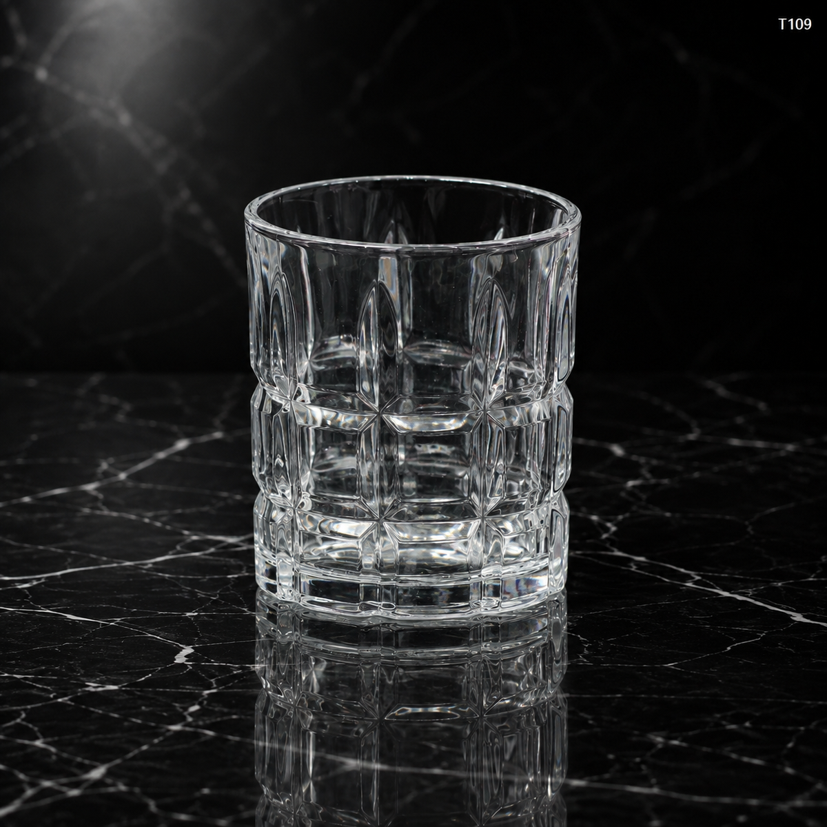 T109 set of 6 old fashioned lowball glasses
