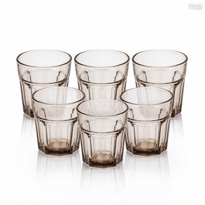 T113 old fashioned lowball glass dark view