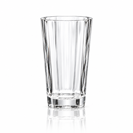 Faceted crystal tumbler