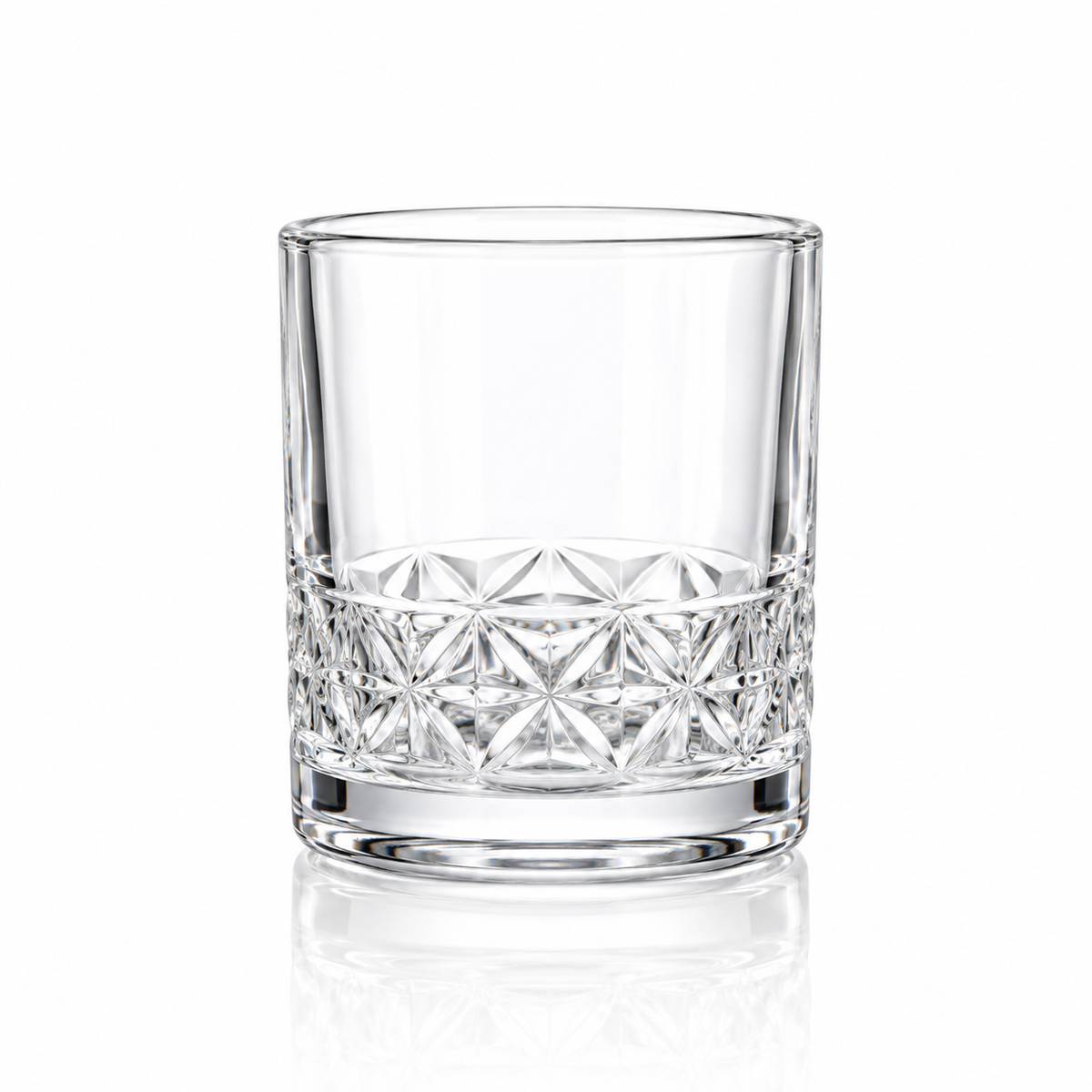 T-214 star-cut old fashioned glass 300 ml on white