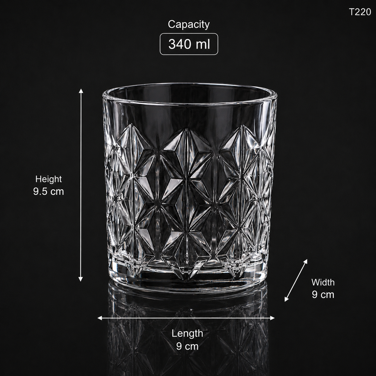 T220 dimensions infographic