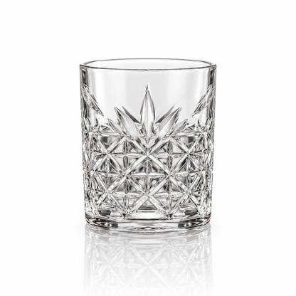 T-226 cut crystal old fashioned glass on white