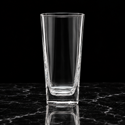 T-303 highball glass on black marble
