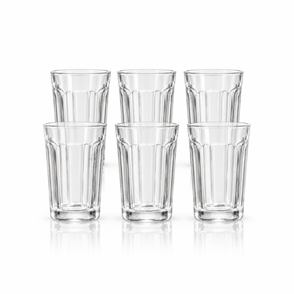 T-304 fluted highball glass set of 6