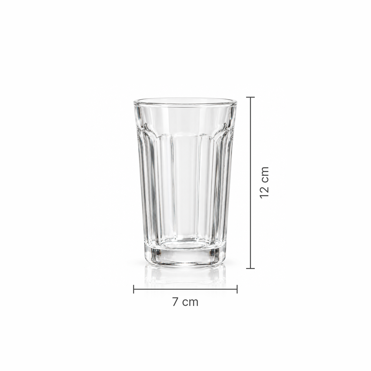T-304 highball glass dimensions 7 x 12 cm